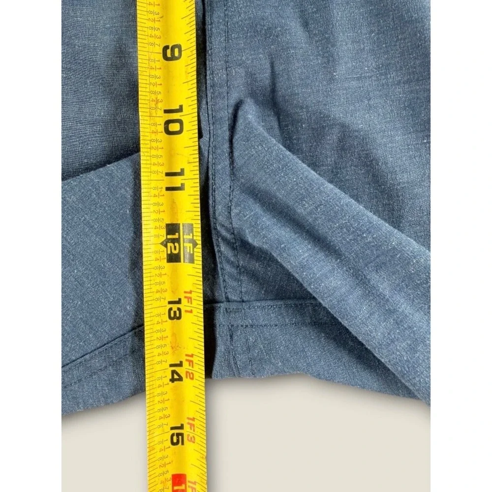 Faherty All Day Shorts Mens 36 Blue Hybrid Stretch Swim Chino MSC0012